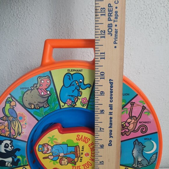 Mattel See 'n Say The Zoo Keeper Says Vintage 1983 Toy Pull String 80s Toy - Picture 5 of 8
